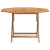 vidaXL Table pliable de jardin 110x110x75 cm bois massif de teck