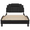 vidaXL Cadre de lit Viana sans matelas noir 100x200 cm similicuir