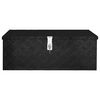 vidaXL Bo&icirc;te de rangement Noir 80x39x30 cm Aluminium