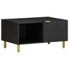 vidaXL Table basse Noir 80x50x40 cm Bois d'ing&eacute;nierie