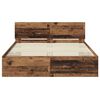 vidaXL Cadre de lit Bois Ancien 140 x 190 cm Bois d'ing&eacute;nierie