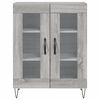 vidaXL Buffet sonoma gris 69,5x34x90 cm bois d'ing&eacute;nierie