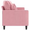 vidaXL Canap&eacute; &agrave; 3 places Rose 180 cm Velours