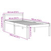 vidaXL Lit pour personne &acirc;g&eacute;e sans matelas 90x190 cm bois pin massif