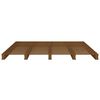 vidaXL Cadre de lit Marron miel 120x190cm Bois pin massif Petit Double