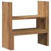 vidaXL Organisateur de bureau r&eacute;glable ch&ecirc;ne artisanal bois ing&eacute;nierie