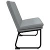 vidaXL Banc Gris clair 100x75x76 cm Tissu