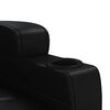 vidaXL Fauteuil inclinable Noir Similicuir