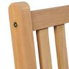 vidaXL Chaises de jardin lot de 4 et coussins rouge bois teck solide