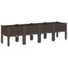 vidaXL Jardini&egrave;re avec pieds marron 160x40x42 cm PP