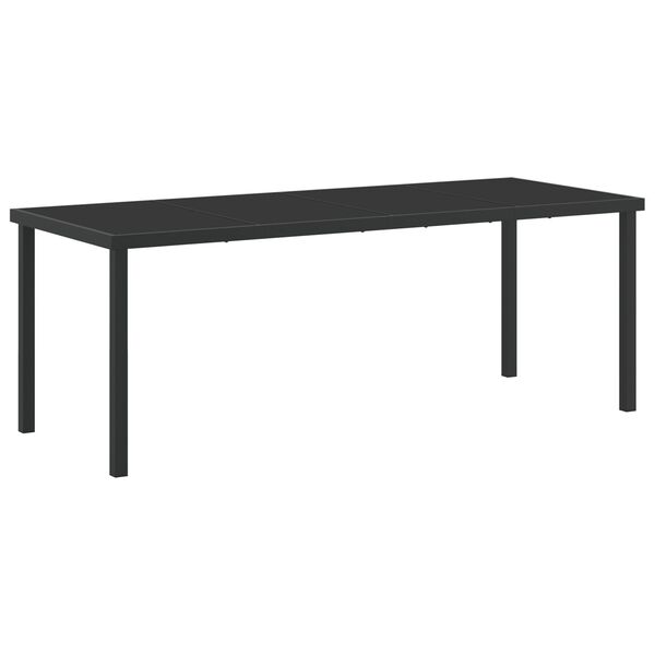 vidaXL Ensemble de salle &agrave; manger pour jardin 9 pcs Gris polyrotin
