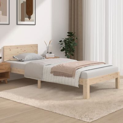 vidaXL Cadre de lit sans matelas bois de pin massif 90x200 cm