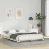 vidaXL Cadre de lit sur&eacute;lev&eacute; Blanc 140 x 200 cm Bois massif en pin