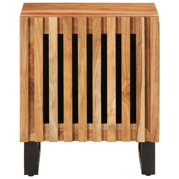 vidaXL Tables de chevet 2 pcs 40x34x46 cm bois d'acacia massif