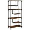 vidaXL Biblioth&egrave;que ch&ecirc;ne fum&eacute; 81x36x176 cm bois d'ing&eacute;nierie