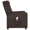 vidaXL Fauteuil de massage Marron fonc&eacute; Tissu