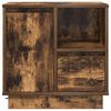 vidaXL Cabinet de chevet avec tiroir Ch&ecirc;ne fum&eacute; 50 x 34,5 x 50 cm.