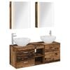 vidaXL Ensemble de mobilier de salle de bain 5 pcs Bois ancien