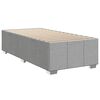 vidaXL Sommier &agrave; lattes de lit et matelas Gris clair 90x190 cm Tissu