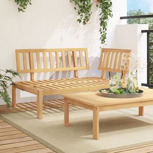 vidaXL Canap&eacute; d'angle palette de jardin bois massif d'acacia