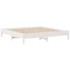 vidaXL Cadre de lit sans matelas blanc 200x200 cm bois massif de pin