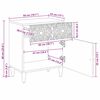vidaXL Armoire de lit Blanc 50 x 33 x 60 cm Bois de mangue massif