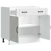 vidaXL Armoire de cuisine Lucca blanc bois d'ing&eacute;nierie