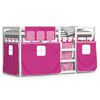 vidaXL Lit superpos&eacute; sans matelas rose 80x200 cm bois de pin massif