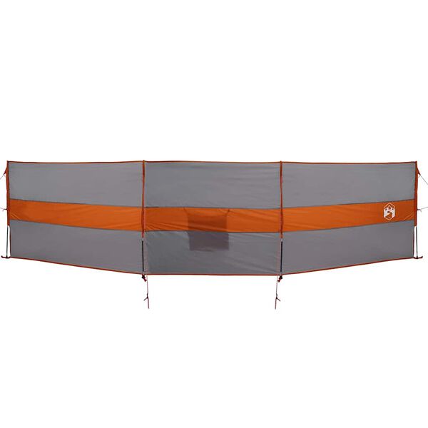 vidaXL Brise-vent de camping gris et orange 490x123 cm imperm&eacute;able