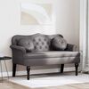 vidaXL Banc Chesterfield Gris 120,5 x 65 x 75 cm Simili cuir