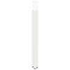 vidaXL Pieds de table &agrave; manger en U 3 pi&egrave;ces Blanc 100 x (72-73) cm Acier