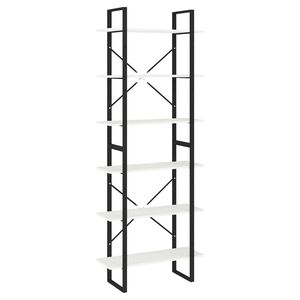 vidaXL Armoire haute Blanc 80x30x210 cm Bois de pin solide