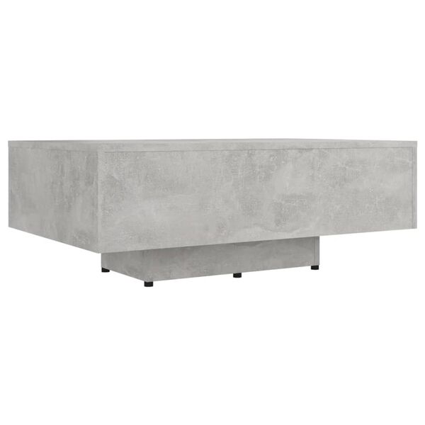 vidaXL Table basse Gris béton 85x55x31 cm Bois d'ingénierie
