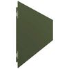 vidaXL Bordures pelouse 50pcs vert olive 15x103cm acier lamin&eacute; &agrave; froid