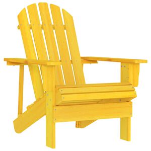 vidaXL Chaise de jardin Adirondack bois de sapin massif jaune