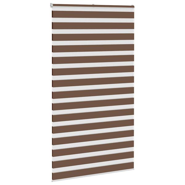 vidaXL Store z&egrave;bre marron 135x230cm largeur du tissu 130,9cm polyester