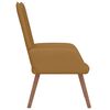 vidaXL Chaise de relaxation Marron Velours