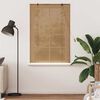 vidaXL Store enrouleur avec des rideaux Marron 120 x 160 cm Bambou