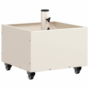 vidaXL Pied de parasol Blanc 45 x 45 x 45 cm Acier