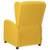 vidaXL Fauteuil de massage Jaune Tissu