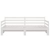 vidaXL Lit coulissant sans matelas blanc 2x(80x200)cm