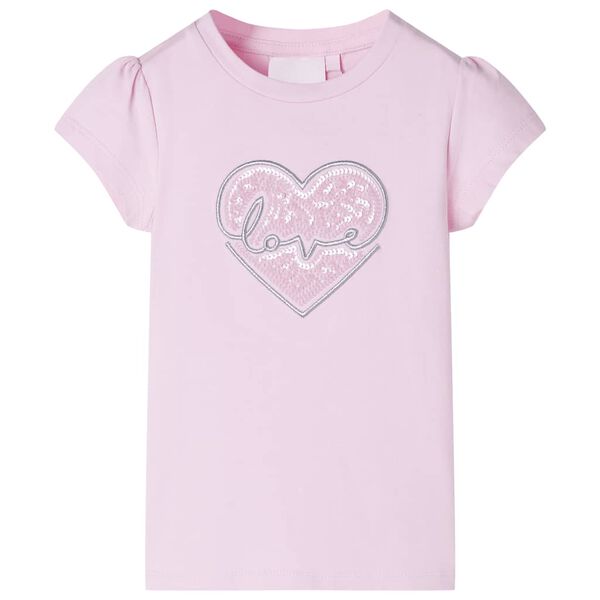 T-shirt pour enfants rose clair 140
