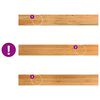 vidaXL Appuis de fen&ecirc;tre 2 pcs marron clair bois de ch&ecirc;ne massif