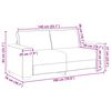 vidaXL Canap&eacute; 140cm Noir tissu