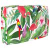 vidaXL Ensemble de coussins Floral 3 pcs Multicolore Tissu Oxford