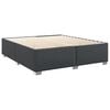 vidaXL Sommier &agrave; lattes de lit avec matelas Noir 200x200 cm Similicuir