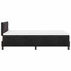 vidaXL Lit &agrave; ressorts avec matelas Noir 120 x 200 cm Velours