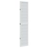 vidaXL Cloison de s&eacute;paration 4 panneaux blanc bois de paulownia massif