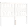 vidaXL Cadre de lit sans matelas blanc 120x200 cm bois massif
