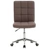 vidaXL Chaises &agrave; manger lot de 2 taupe tissu